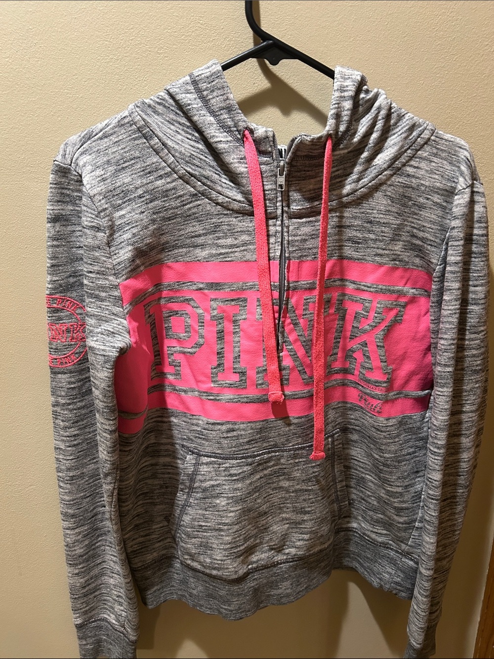 VS Pink 1/2 Zip Hoodie